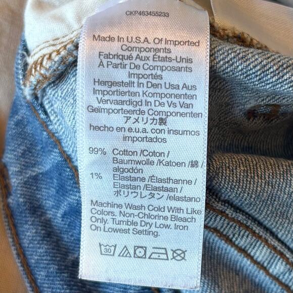 Madewell Cali Demi-Boot Straight Leg Cropped Jeans Stretch Women’s Size 27 - Picture 7 of 9